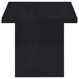 Devar Black 2-Piece Square Cocktail Coffee End Table Set by Coaster at Eve Furniture
