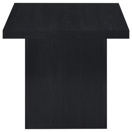 Devar Black 2-Piece Square Cocktail Coffee End Table Set by Coaster at Eve Furniture