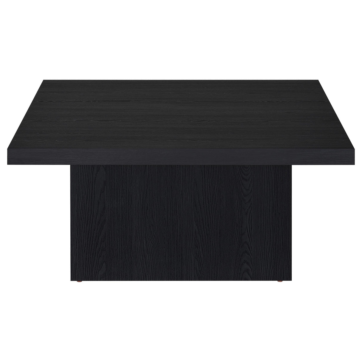 Devar Black 2-Piece Square Cocktail Coffee End Table Set by Coaster at Eve Furniture