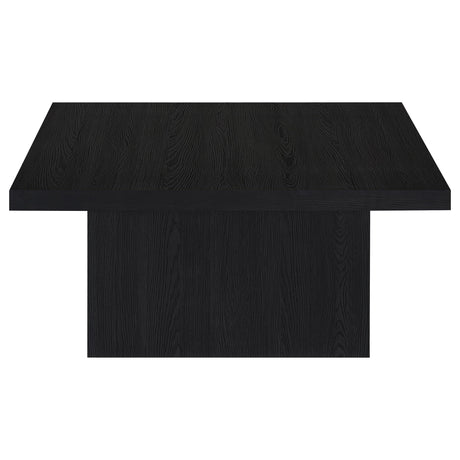 Devar Black 3-Piece Square Cocktail Coffee End Table Set by Coaster at Eve Furniture