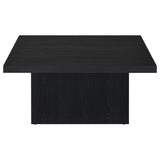 Devar Black Square Engineered Wood Cocktail Coffee Table by Coaster at Eve Furniture
