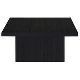 Devar Black Square Engineered Wood Cocktail Coffee Table by Coaster at Eve Furniture
