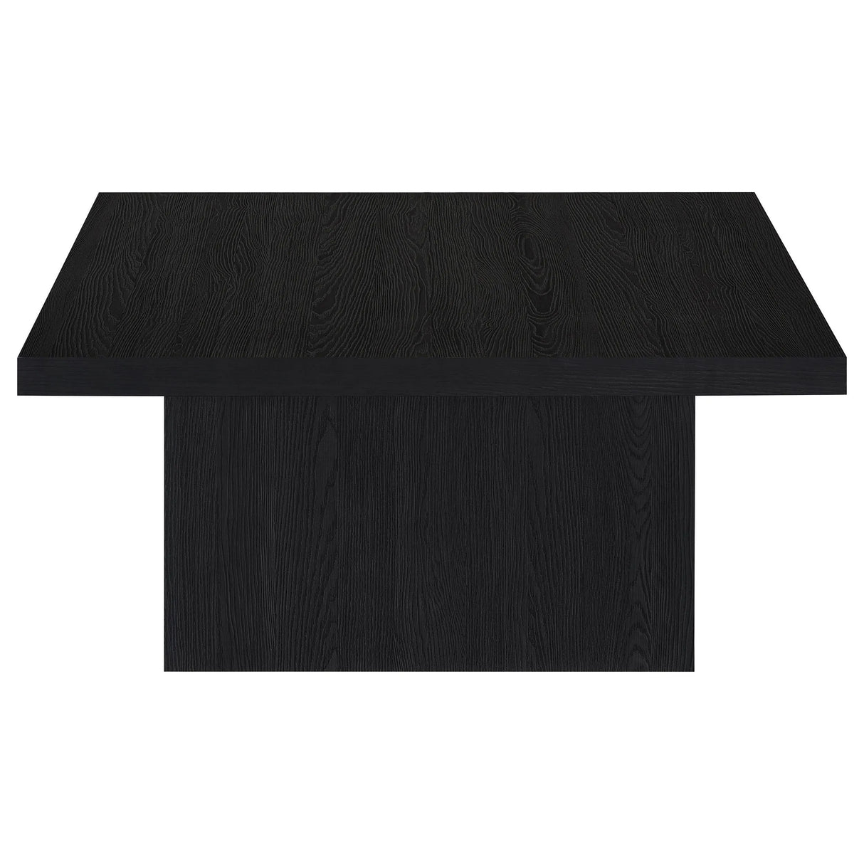 Devar Black Square Engineered Wood Cocktail Coffee Table by Coaster at Eve Furniture