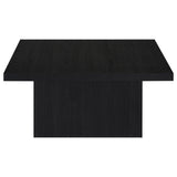 Devar Black Square Engineered Wood Cocktail Coffee Table by Coaster at Eve Furniture