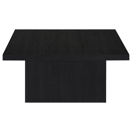 Devar Black Square Engineered Wood Cocktail Coffee Table by Coaster at Eve Furniture