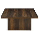 Devar Dark Pine 2-Piece Square Coffee and End Table Set by Coaster at Eve Furniture