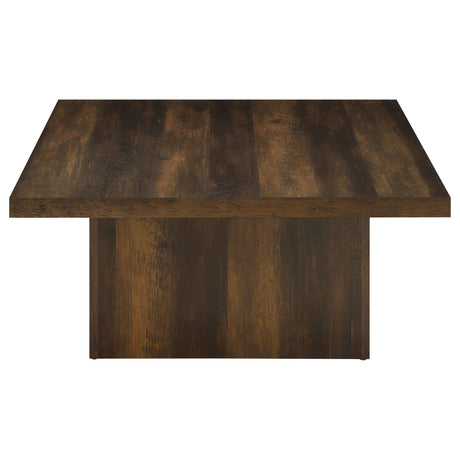 Devar Dark Pine 2-Piece Square Coffee and End Table Set by Coaster at Eve Furniture