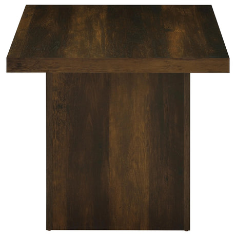 Devar Dark Pine 2-Piece Square Coffee and End Table Set by Coaster at Eve Furniture