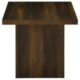 Devar Dark Pine 2-Piece Square Coffee and End Table Set by Coaster at Eve Furniture