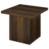 Devar Dark Pine 3-Piece Square Coffee and End Table Set by Coaster at Eve Furniture