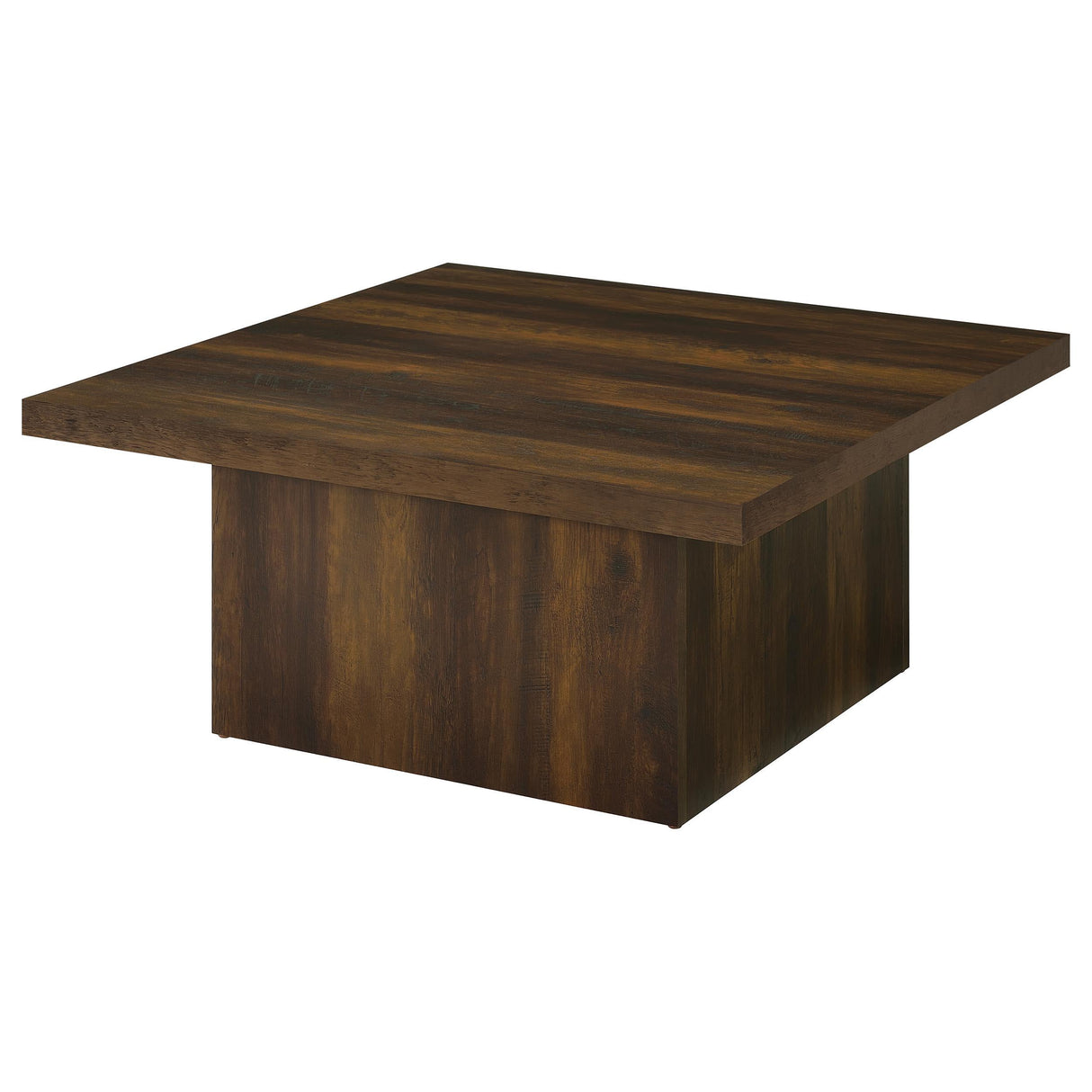 Devar Dark Pine Square Engineered Wood Cocktail Coffee Table by Coaster at Eve Furniture