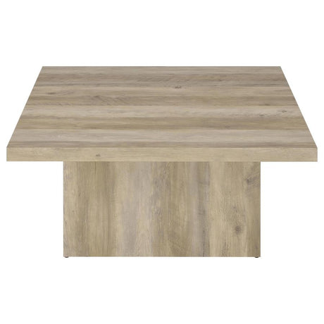 Devar Distressed Pine 2-Piece Square Occasional Table Set by Coaster at Eve Furniture
