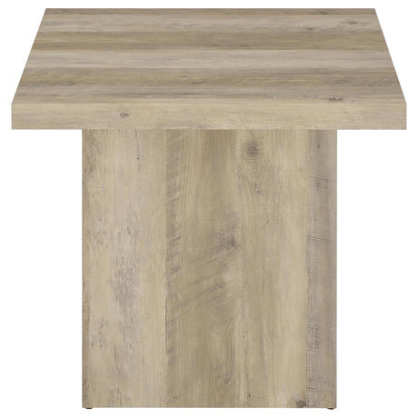 Devar Distressed Pine Square Engineered Wood End Table by Coaster at Eve Furniture