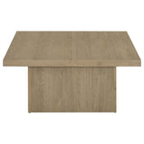 Devar Latte 2-Piece Square Cocktail Coffee End Table Set by Coaster at Eve Furniture