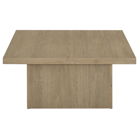 Devar Latte 2-Piece Square Cocktail Coffee End Table Set by Coaster at Eve Furniture
