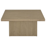 Devar Latte 2-Piece Square Cocktail Coffee End Table Set by Coaster at Eve Furniture