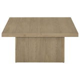 Devar Latte 2-Piece Square Cocktail Coffee End Table Set by Coaster at Eve Furniture