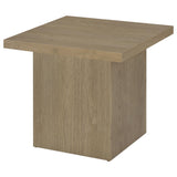 Devar Latte 2-Piece Square Cocktail Coffee End Table Set by Coaster at Eve Furniture