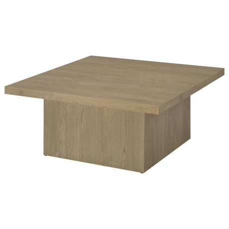 Devar Latte 2-Piece Square Cocktail Coffee End Table Set by Coaster at Eve Furniture