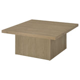Devar Latte 3-Piece Square Cocktail Coffee End Table Set by Coaster at Eve Furniture
