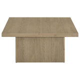 Devar Latte 3-Piece Square Cocktail Coffee End Table Set by Coaster at Eve Furniture