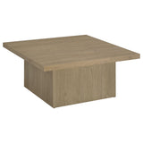 Devar Latte 3-Piece Square Cocktail Coffee End Table Set by Coaster at Eve Furniture