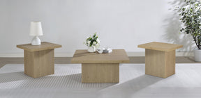 Devar Latte 3-Piece Square Cocktail Coffee End Table Set by Coaster at Eve Furniture