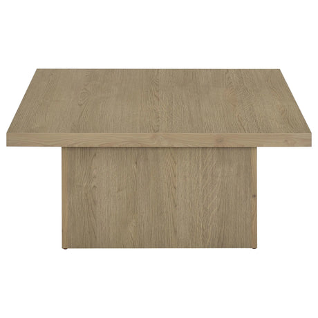 Devar Latte Square Engineered Wood Cocktail Coffee Table by Coaster at Eve Furniture