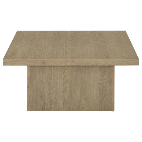 Devar Latte Square Engineered Wood Cocktail Coffee Table by Coaster at Eve Furniture