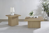 Devar Latte Square Engineered Wood Cocktail Coffee Table by Coaster at Eve Furniture