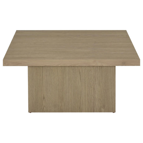 Devar Latte Square Engineered Wood Cocktail Coffee Table by Coaster at Eve Furniture