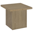 Devar Latte Square Engineered Wood Side End Table by Coaster at Eve Furniture