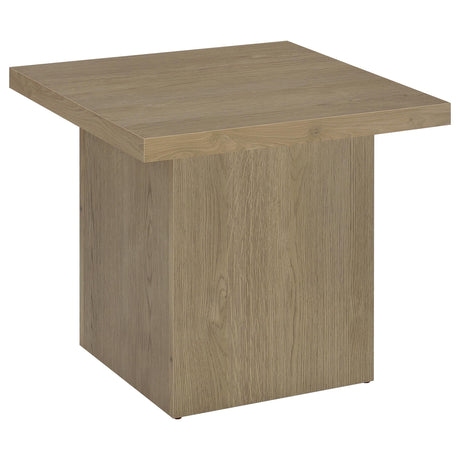 Devar Latte Square Engineered Wood Side End Table by Coaster at Eve Furniture