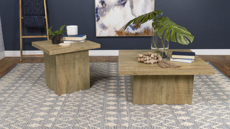 Devar Mango 2-Piece Square Coffee and End Table Set by Coaster at Eve Furniture