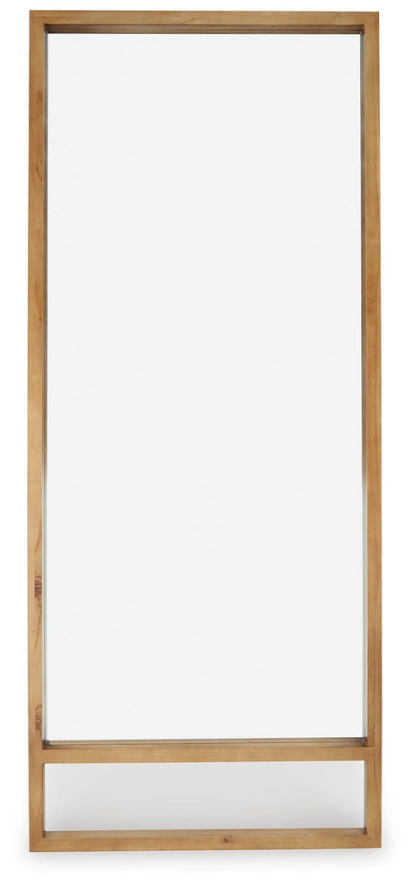 Devford Brown Floor Mirror by Ashley at Eve Furniture