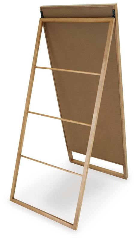 Devford Brown Floor Mirror by Ashley at Eve Furniture