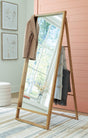 Devford Brown Floor Mirror by Ashley at Eve Furniture