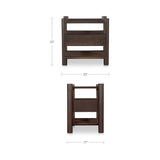 Devin Brown Nightstand by Moe's Home at Eve Furniture