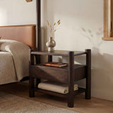 Devin Brown Nightstand by Moe's Home at Eve Furniture