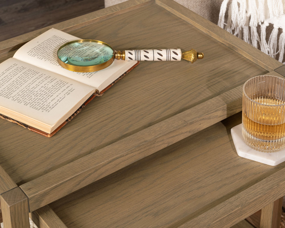 Devin Khaki Mist Nesting Accent Tables by Classic Home at Eve Furniture