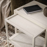 Devin Milk White Nesting Accent Tables by Classic Home at Eve Furniture