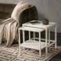 Devin Milk White Nesting Accent Tables by Classic Home at Eve Furniture