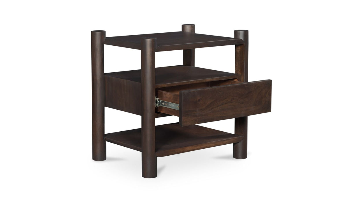 Devin Nightstand Brown by Moe's Home at Eve Furniture