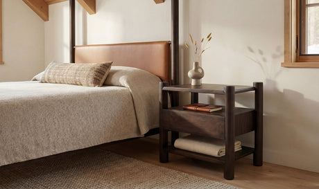 Devin Nightstand Brown by Moe's Home at Eve Furniture