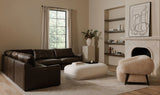 Devlin Lounge Chair Cream Faux Fur by Moe's Home at Eve Furniture