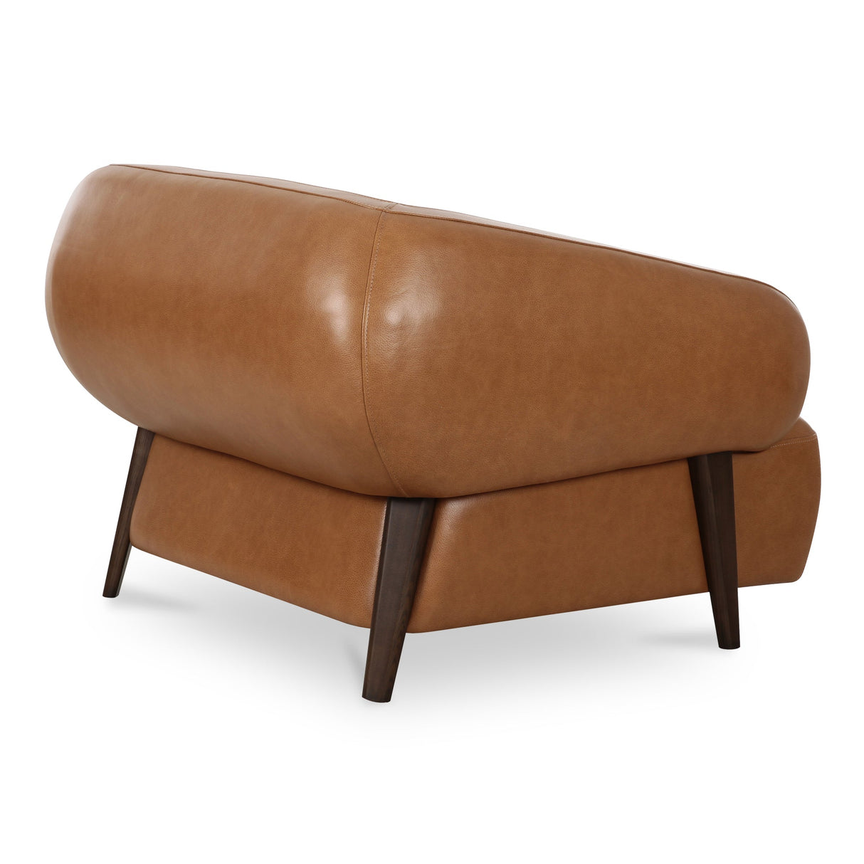 Devlin Tan Leather Lounge Chair by MOES at Eve Furniture
