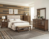 Devon Beige Button Tufted Upholstered Queen Bed by Coaster at Eve Furniture