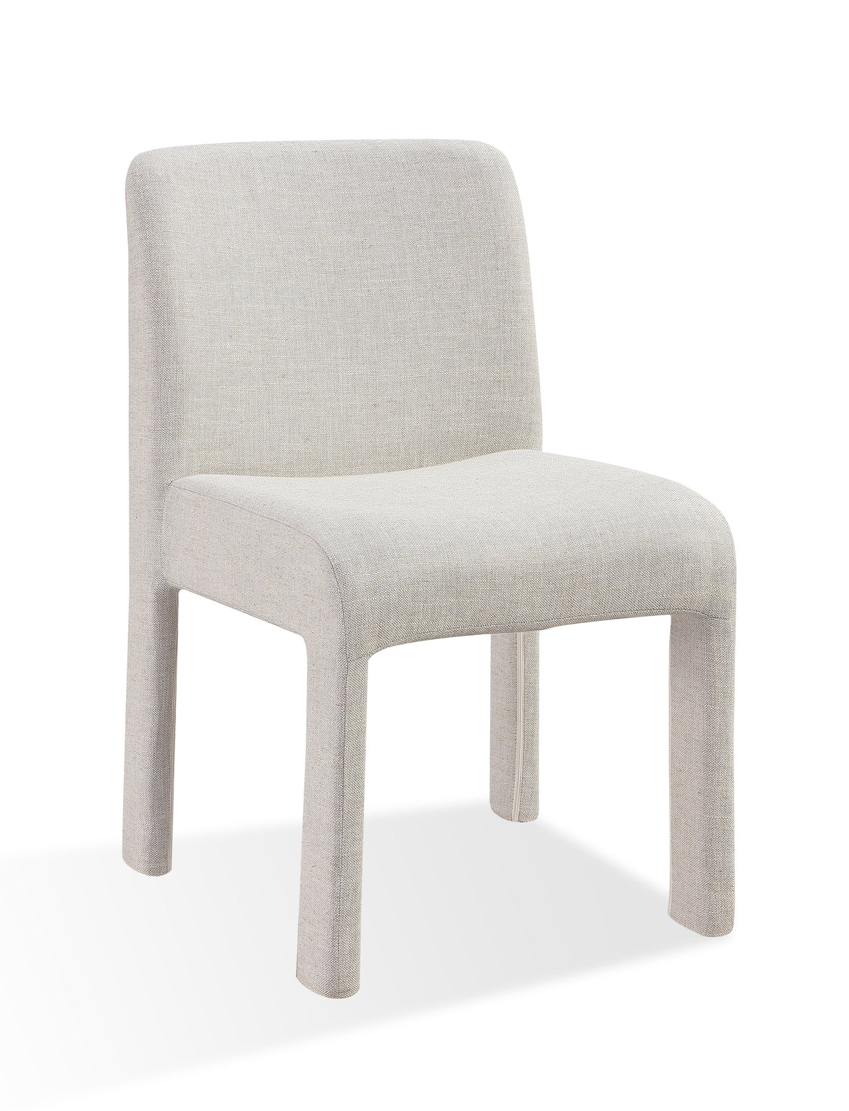 Devon Fully Upholstered Dining Chair in Turtle Dove Linen (Set of 2) by Modus Furniture at Eve Furniture