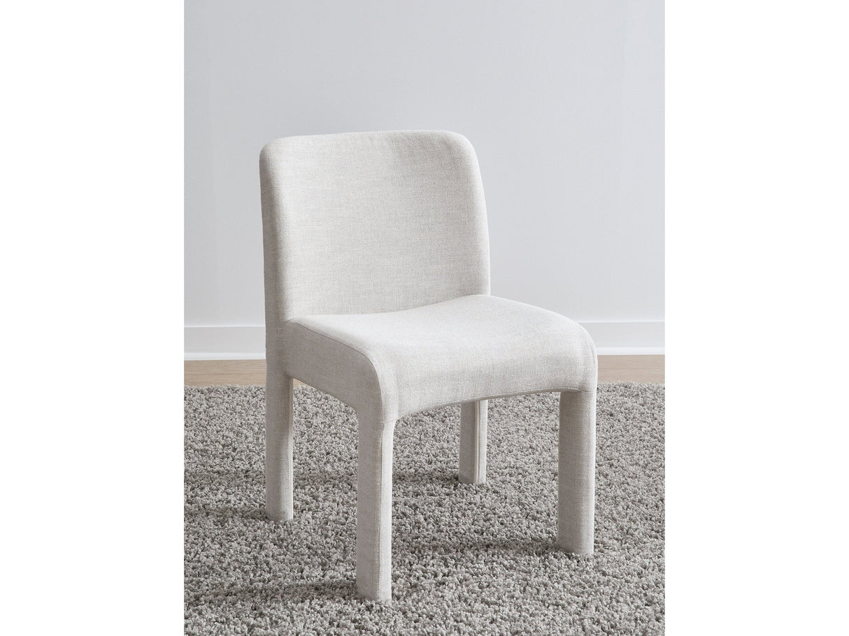 Devon Fully Upholstered Dining Chair in Turtle Dove Linen (Set of 2) by Modus Furniture at Eve Furniture
