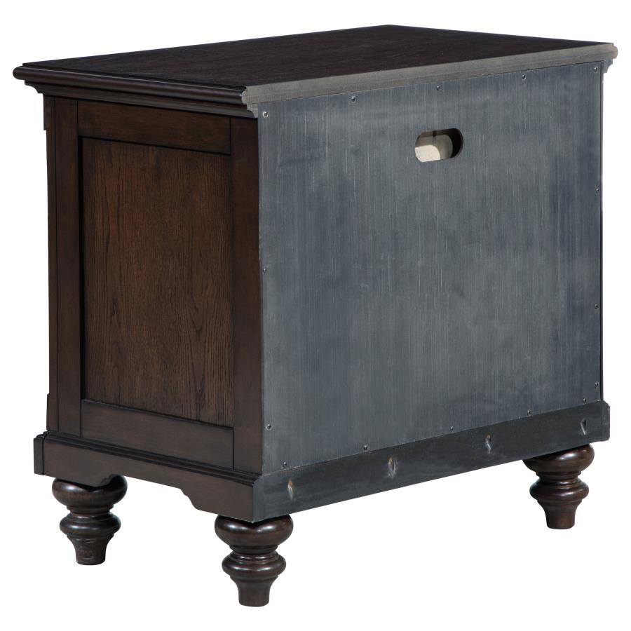 Devon Wine Red and Dark Oak 5-piece Queen Bedroom Set by Coaster at Eve Furniture